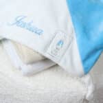 Peter rabbit personalised blue baby comfort blanket Characters 7