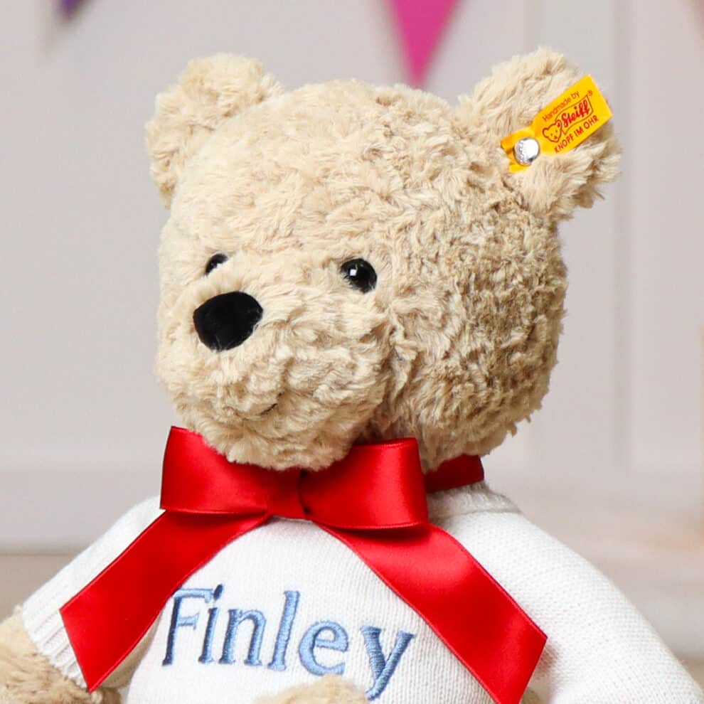 Personalised Steiff Jimmy happy birthday teddy bear | That's mine