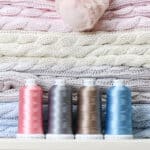 Personalised My First Steiff pink rabbit and Toffee Moon luxury cable blanket gift set Gift Sets 8