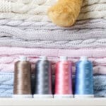 Personalised My First Steiff tan teddy bear and Toffee Moon luxury cable blanket gift set Gift Sets 8