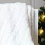 Hollyz personalised baby’s first Christmas luxury pure cashmere cream baby blanket Christmas Gifts 5