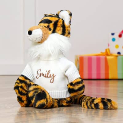 Personalised Jellycat bashful tiger soft toy Christmas Gifts 2