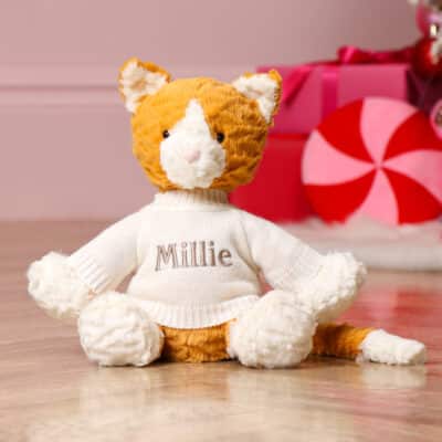 Personalised Jellycat fuddlewuddle ginger cat soft toy Jellycat 2