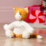 Personalised Jellycat fuddlewuddle ginger cat soft toy Jellycat 5