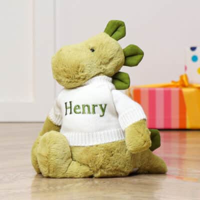 Personalised Jellycat bashful dino soft toy Birthday Gifts