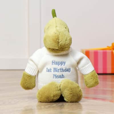 Personalised Jellycat bashful dino soft toy Birthday Gifts 2
