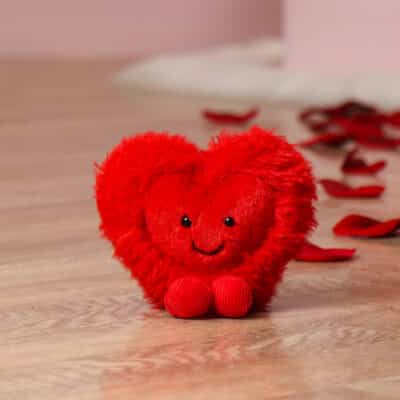 Jellycat amuseables red beatie heart soft toy Jellycat