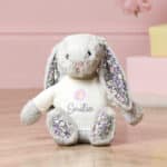 Personalised Jellycat blossom silver ‘bloom’ bunny soft toy Birthday Gifts 3