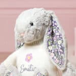 Personalised Jellycat blossom silver ‘bloom’ bunny soft toy Birthday Gifts 6