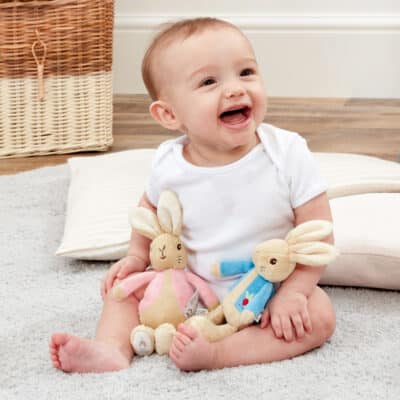 Flopsy Bunny small soft toy rattle or large soft toy Birthday Gifts 2