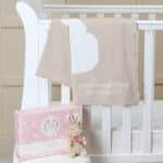Personalised Flopsy Bunny signature knitted blanket and soft toy gift set Birthday Gifts 3