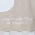 Personalised Flopsy Bunny signature knitted blanket and soft toy gift set Birthday Gifts 9
