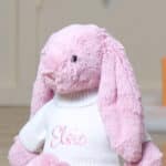 Personalised Jellycat tulip pink bashful bunny soft toy Birthday Gifts 5