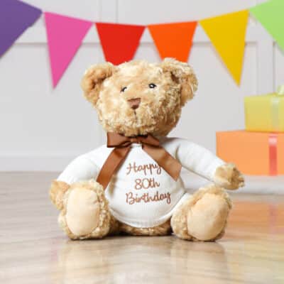 Personalised Keeleco recycled Dougie bear soft toy in three sizes Christmas Gifts 2