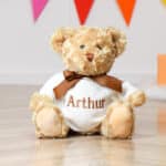 Personalised Keeleco recycled Dougie bear soft toy in three sizes Christmas Gifts 6