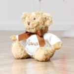 Personalised Keeleco recycled Dougie bear soft toy in three sizes Christmas Gifts 7