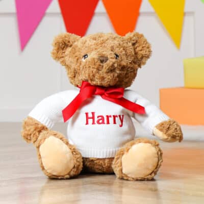 Personalised keeleco recycled teddy bear soft toy in small or large Keel Toys 2