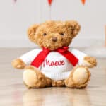 Personalised keeleco recycled teddy bear soft toy in small or large Keel Toys 6