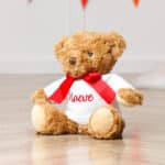 Personalised keeleco recycled teddy bear soft toy in small or large Keel Toys 7