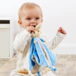 Peter rabbit personalised blue baby comfort blanket Characters 4