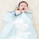 Personalised Peter Rabbit signature knitted blanket and soft toy gift set Birthday Gifts 4