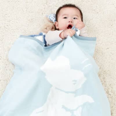 Personalised Peter Rabbit signature knitted blanket and soft toy gift set Birthday Gifts 2