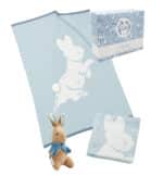 Personalised Peter Rabbit signature knitted blanket and soft toy gift set Birthday Gifts 5