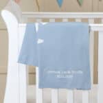 Personalised Peter Rabbit signature knitted blanket and soft toy gift set Birthday Gifts 7