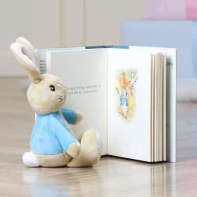 Peter Rabbit soft toy rattle and The tale of Peter Rabbit book Birthday Gifts 2