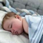 Ziggle personalised blue stars cotton knitted baby blanket Birthday Gifts 4