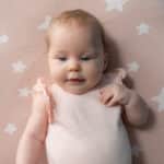 Ziggle personalised pink stars cotton knitted baby blanket Birthday Gifts 4