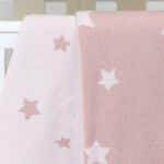 Ziggle personalised pink stars cotton knitted baby blanket Birthday Gifts 6