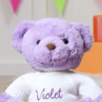 Personalised Aurora Lavender Gelato Bear Soft Toy Aurora 6