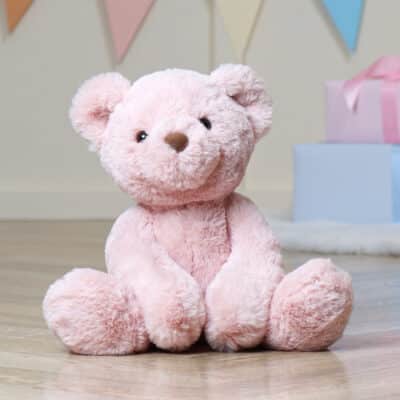 Personalised Aurora Avery Bear Dusty Pink Soft Toy Aurora 3