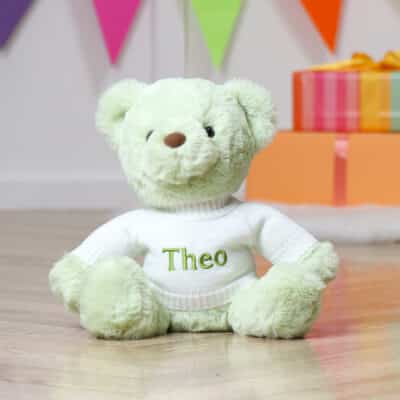 Personalised Aurora Pistachio Gelato Bear Soft Toy Aurora