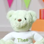 Personalised Aurora Pistachio Gelato Bear Soft Toy Aurora 6