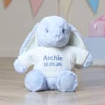 Personalised Aurora Ebba Dewey Rabbit Sky Blue Soft Toy Aurora 3