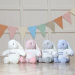 Personalised Aurora Ebba Dewey Rabbit Baby Grey Soft Toy Aurora 7