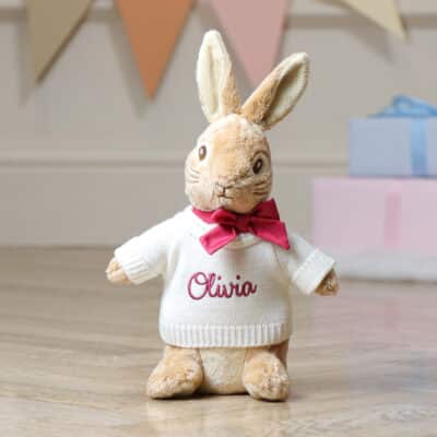 Personalised Flopsy Bunny signature collection large soft toy Birthday Gifts
