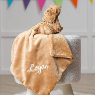 Personalised Jellycat Bartholomew bear soother Comforters and Soothers