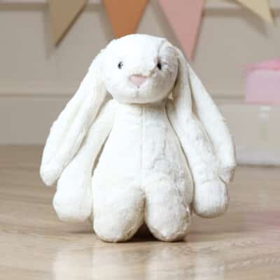 Personalised Jellycat large cream bashful bunny soft toy Baby Shower Gifts 2