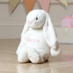 Personalised Jellycat large cream bashful bunny soft toy Baby Shower Gifts 5