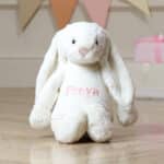 Personalised Jellycat large cream bashful bunny soft toy Baby Shower Gifts 6