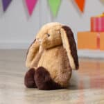Personalised Jellycat bashful patchwork brown bunny Easter Gifts 5