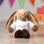 Personalised Jellycat bashful patchwork brown bunny Easter Gifts 7