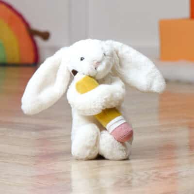 Jellycat bashful bunny with pencil small soft toy Birthday Gifts