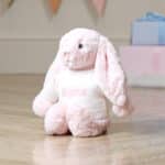 Personalised Jellycat pale pink bashful bunny soft toy Baby Shower Gifts 5