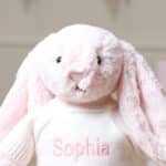 Personalised Jellycat pale pink bashful bunny soft toy Baby Shower Gifts 7