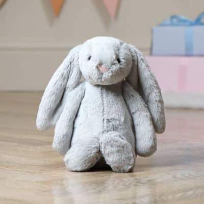Personalised Jellycat silver bashful bunny soft toy Personalised Soft Toys 2
