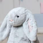 Personalised on ear Jellycat silver bashful bunny soft toy Baby Shower Gifts 6